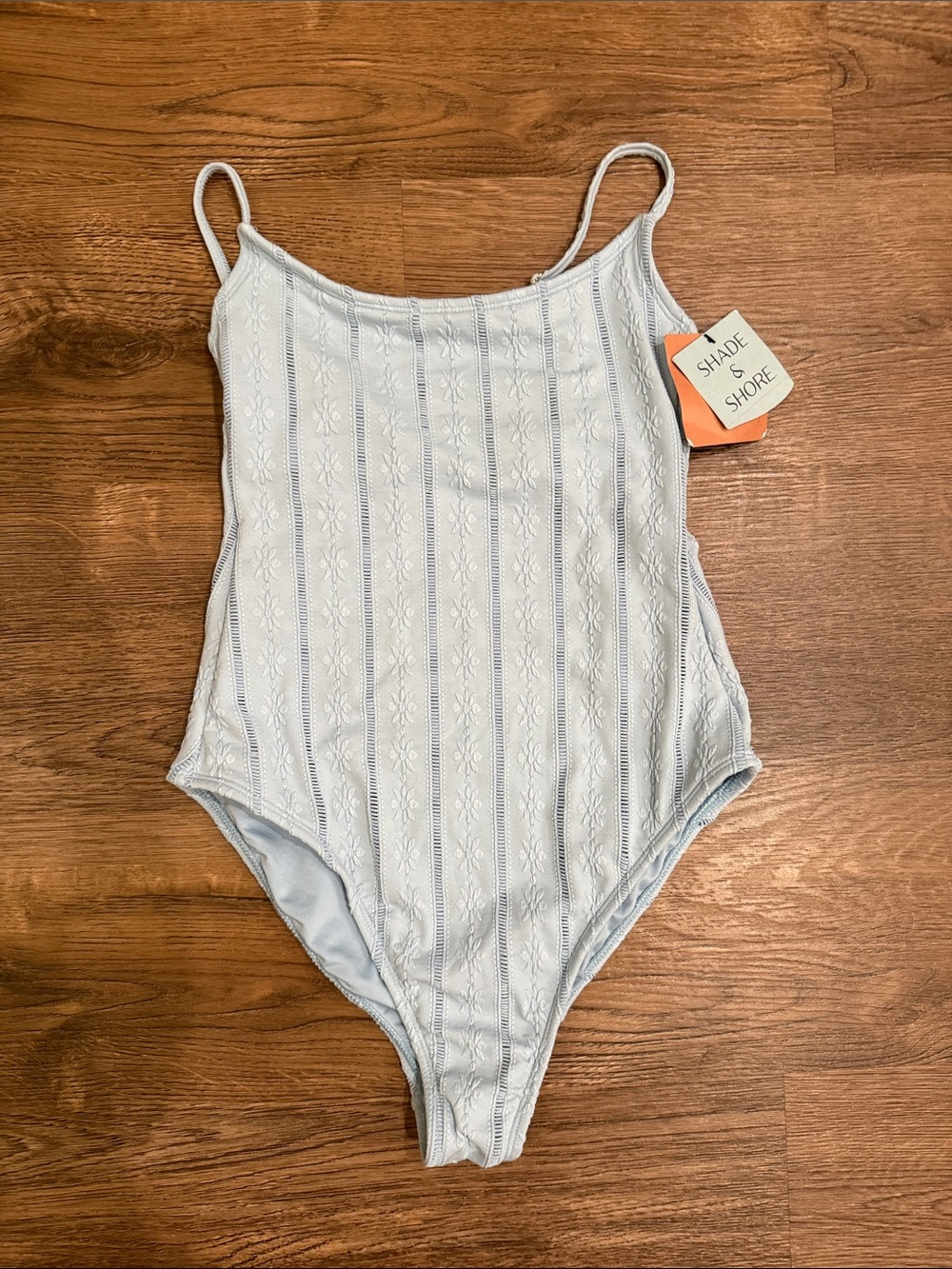 Shade & Shore Light Blue Girls One-Piece Swimsuit